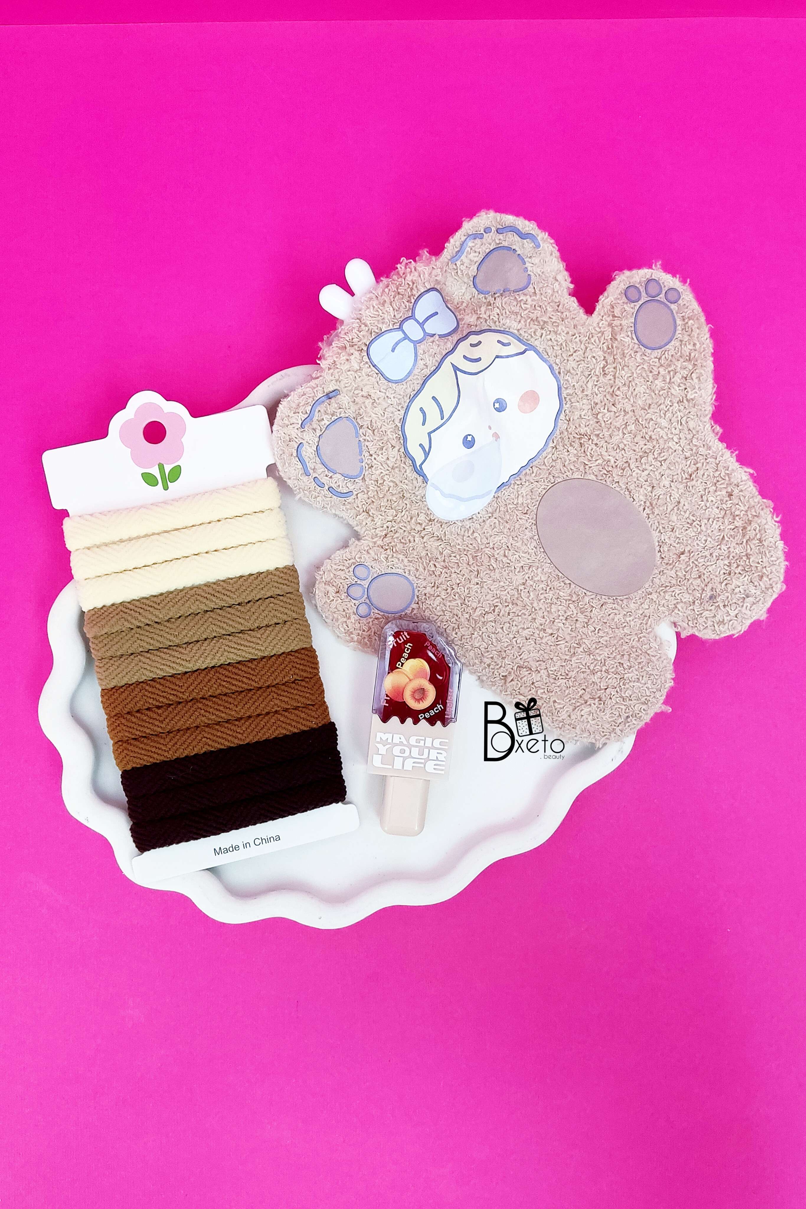 باکس هدیه قهوه ای کرم